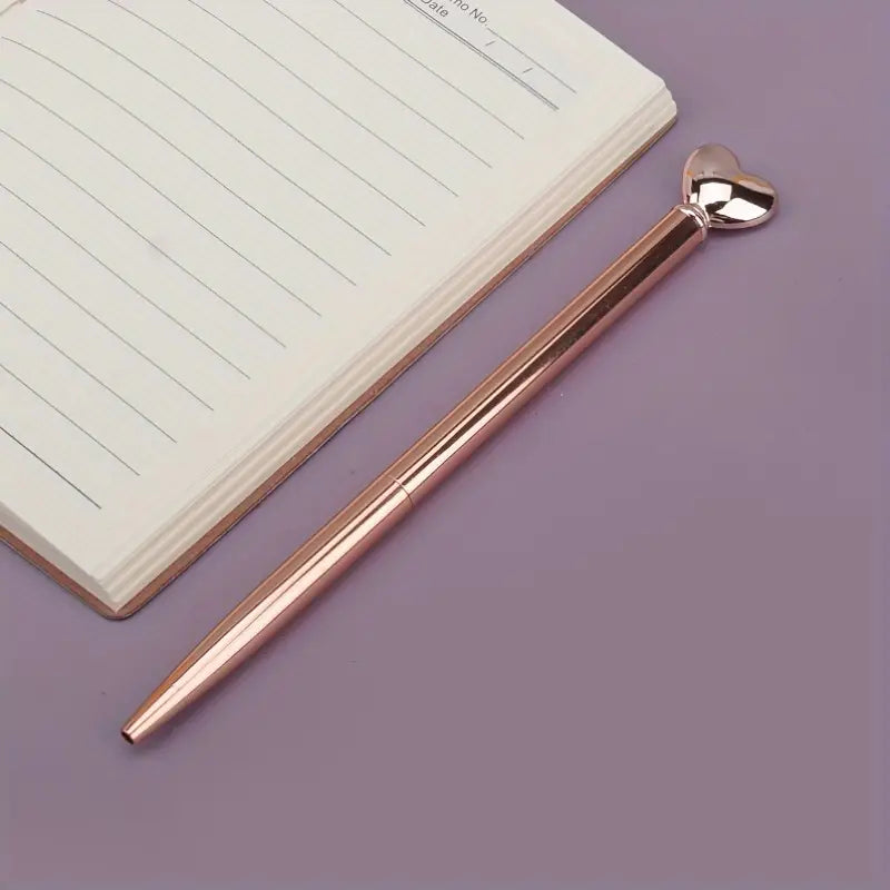 Rose Gold Heart Pen